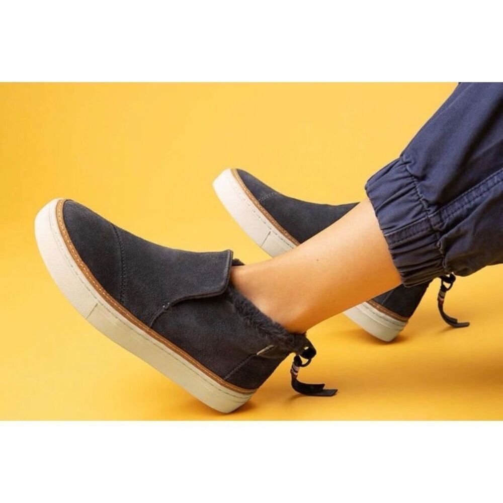 TOMS Iron Clad Grey Paxton Bootie-5.5